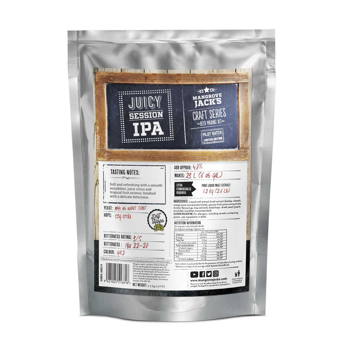 MJ Juicy Session IPA + Dry Hops